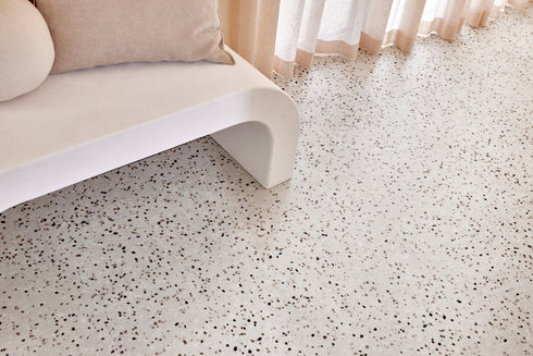 2.5mm Vinyl Plank - Olympus Stone - Shoreline Terrazzo
